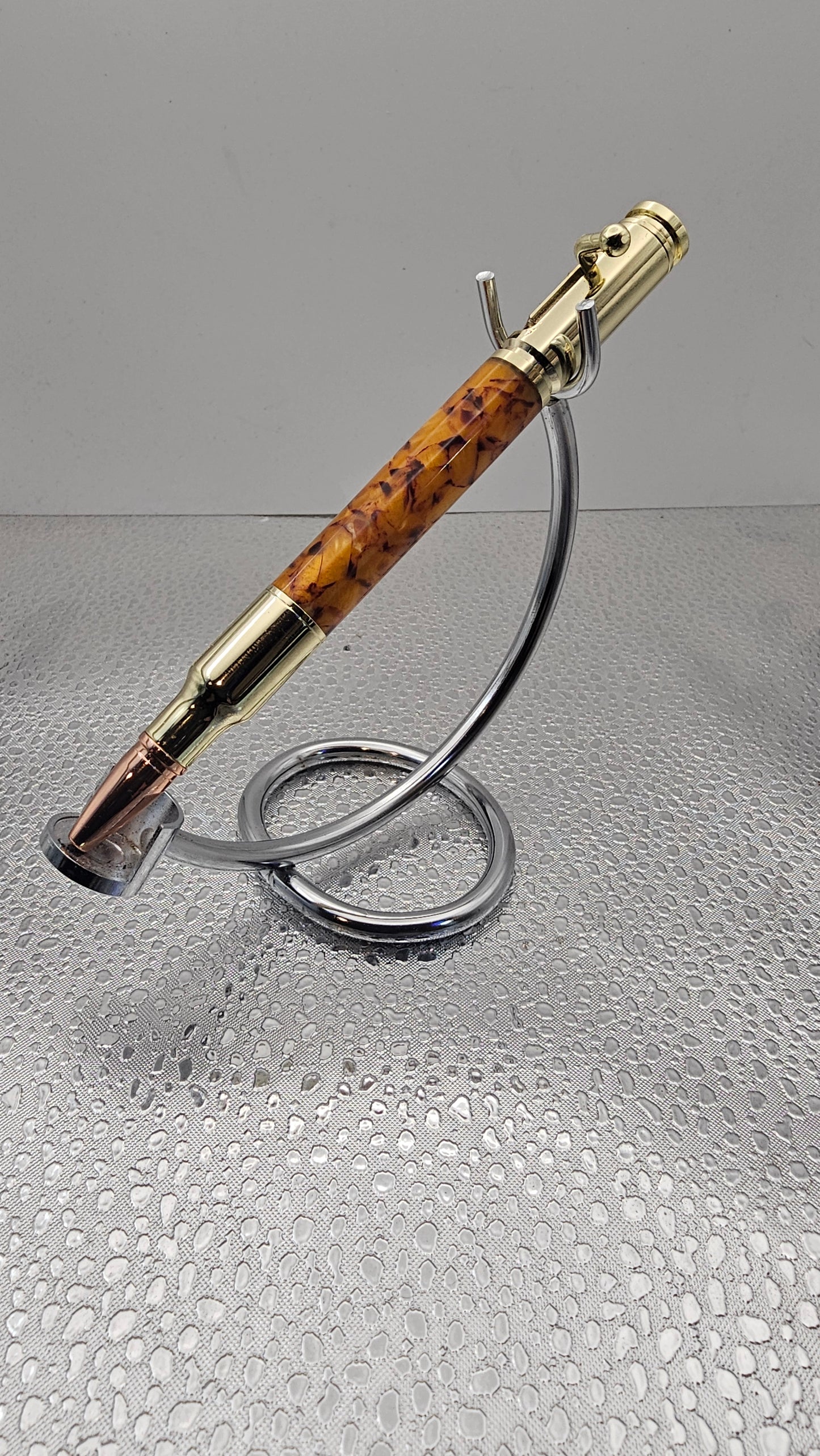 Handmade Pens, 24k Gold 30 Cal Bolt-Action