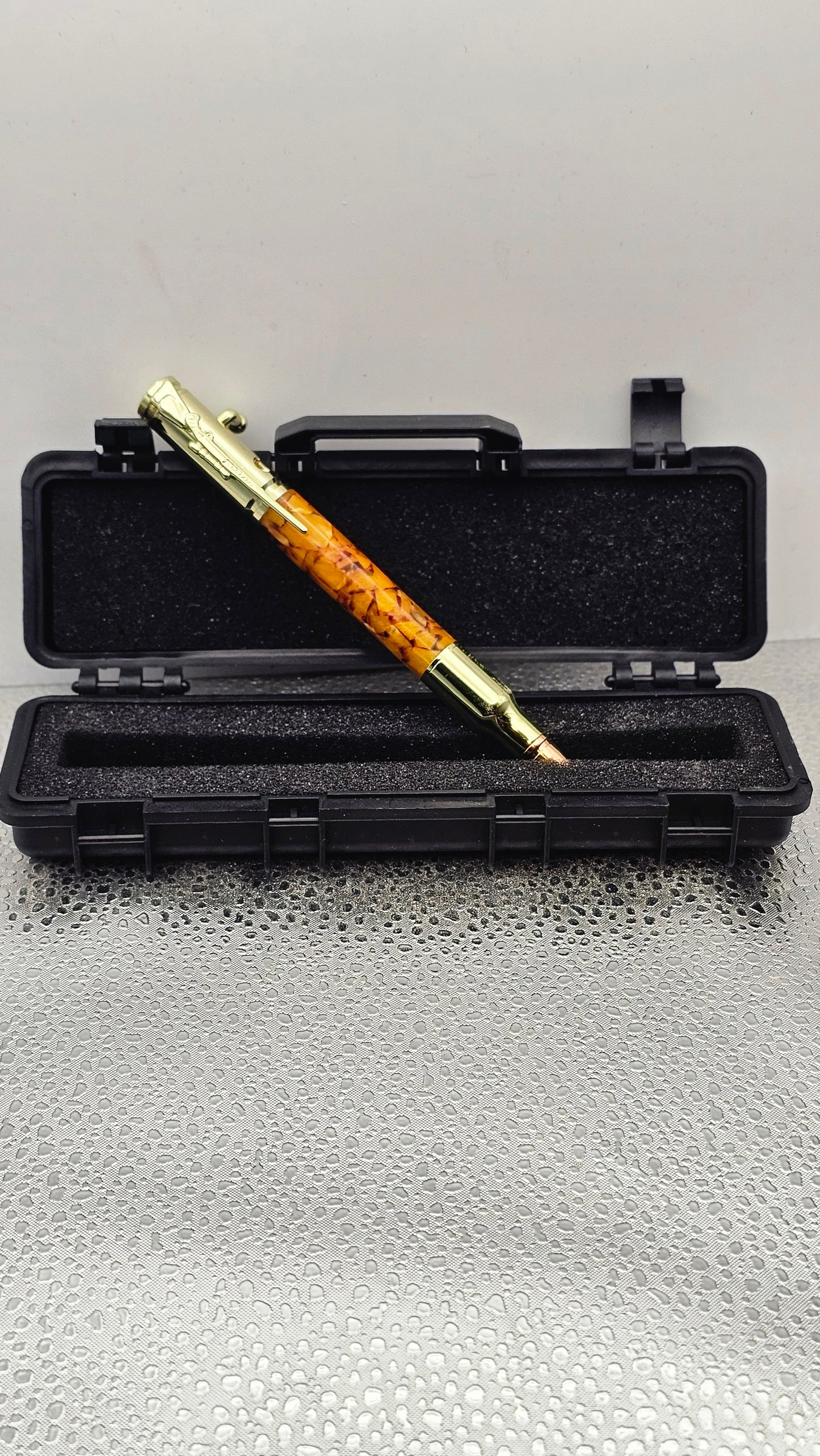 Handmade Pens, 24k Gold 30 Cal Bolt-Action