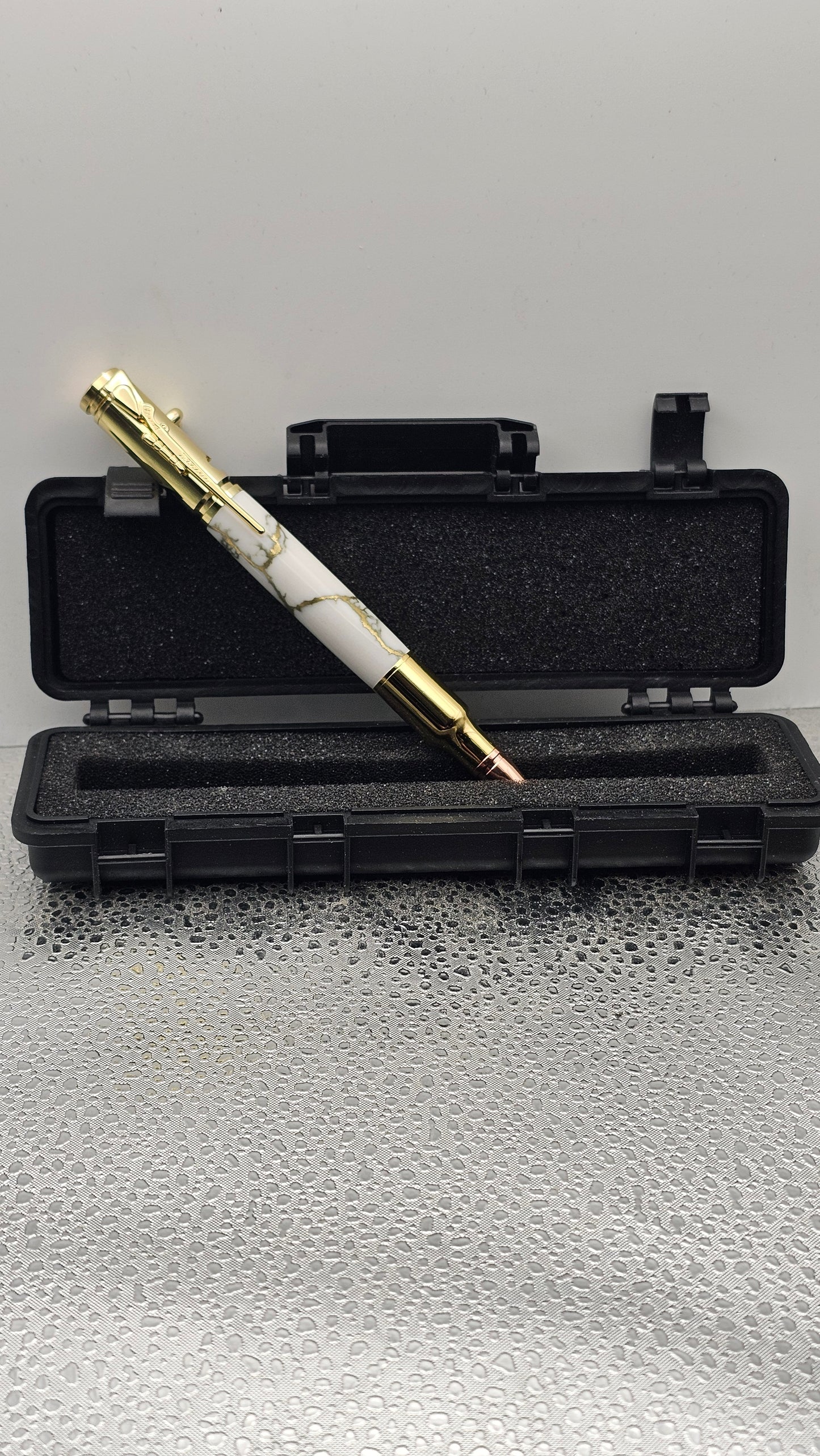 Handmade Pens, 24k Gold 30 Cal Bolt-Action