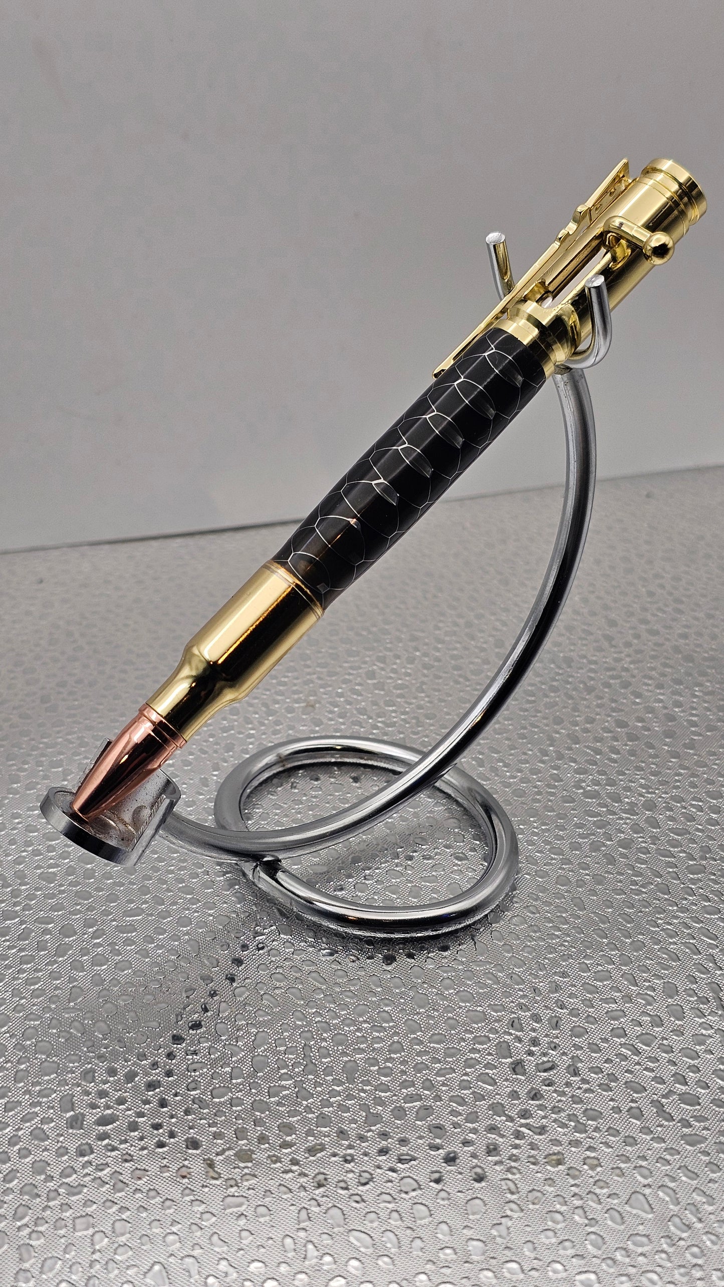 Handmade Pens, 24k Gold 30 Cal Bolt-Action