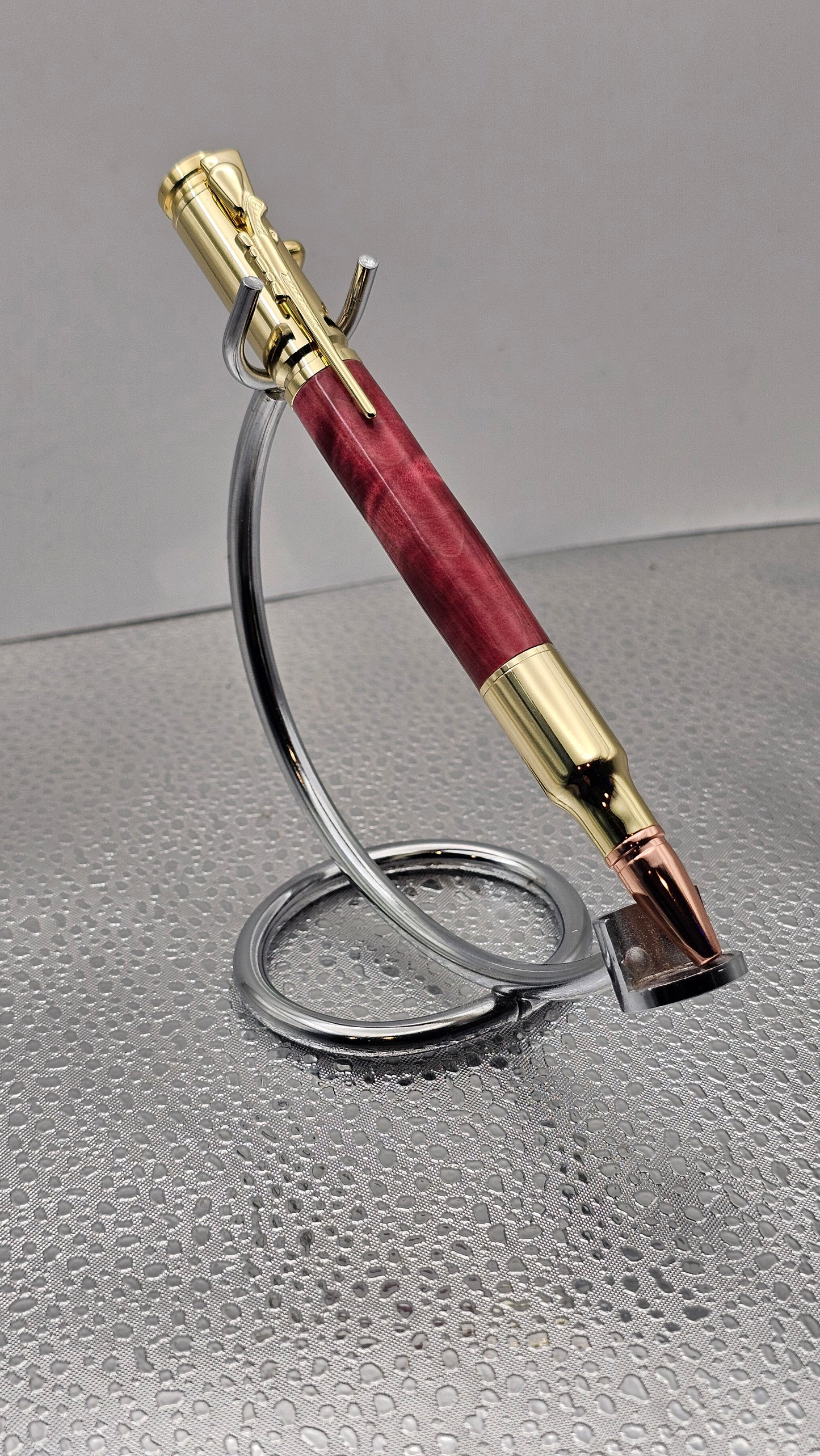 Handmade Pens, 24k Gold 30 Cal Bolt-Action