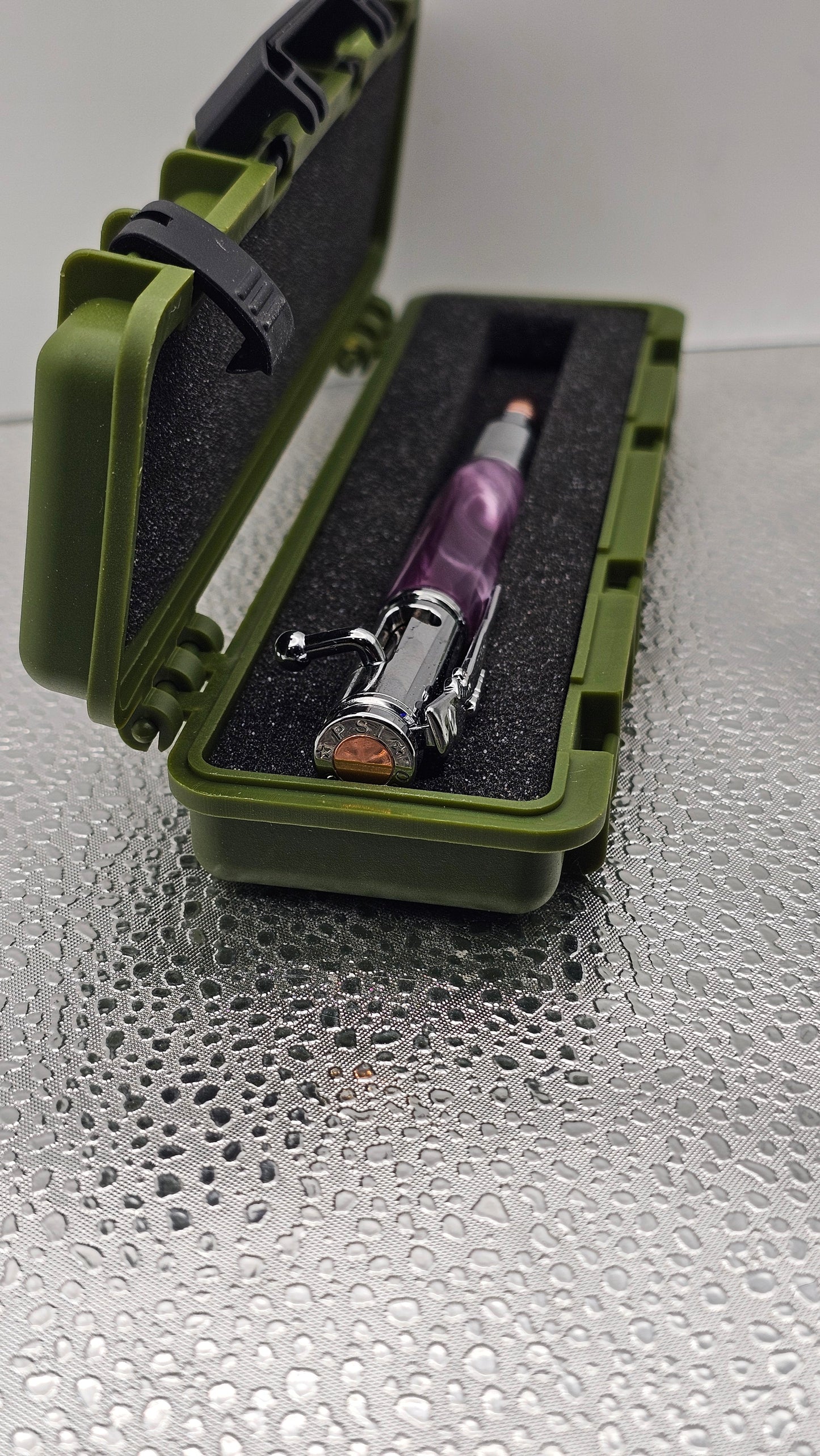 Handmade Pens, Chrome 30 Cal Bolt-Action