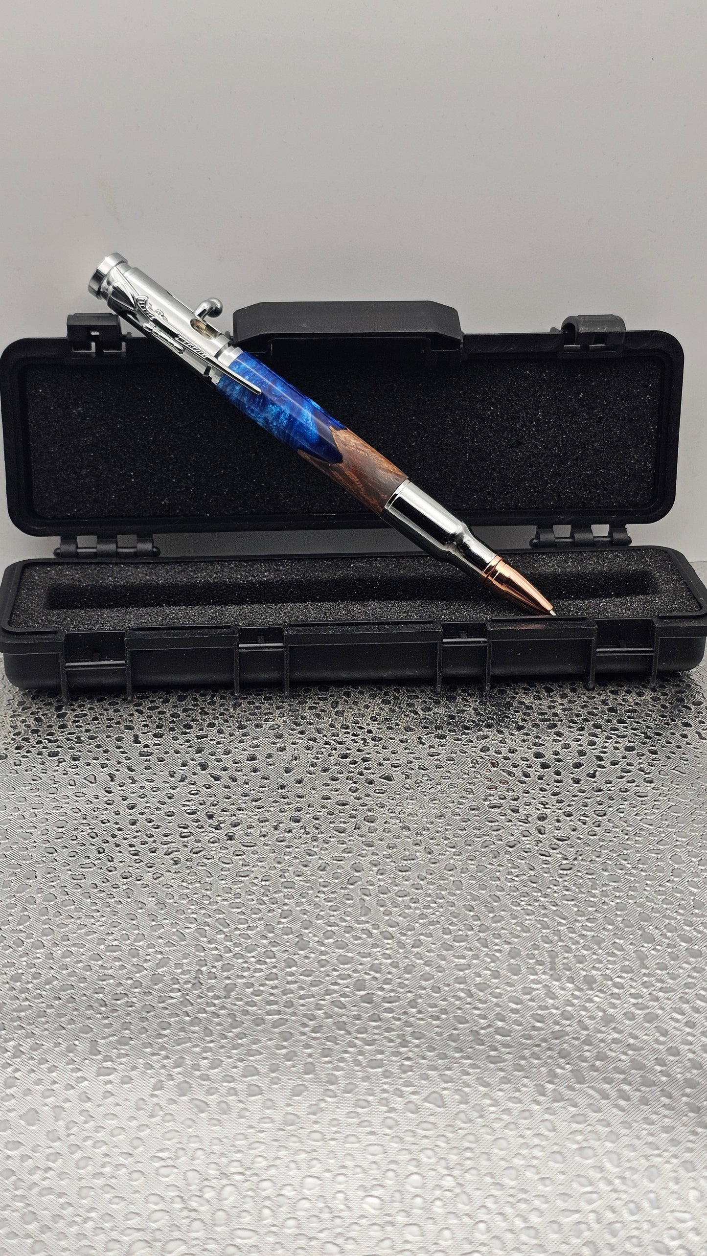 Handmade Pencil, Chrome 30 Cal Bolt-Action