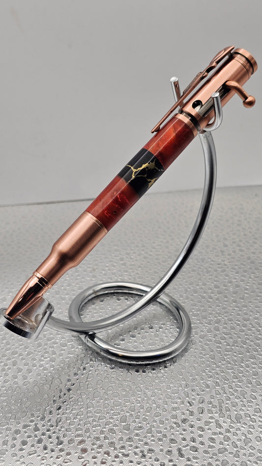 Handmade Pens, Copper 30 Cal Bolt-Action