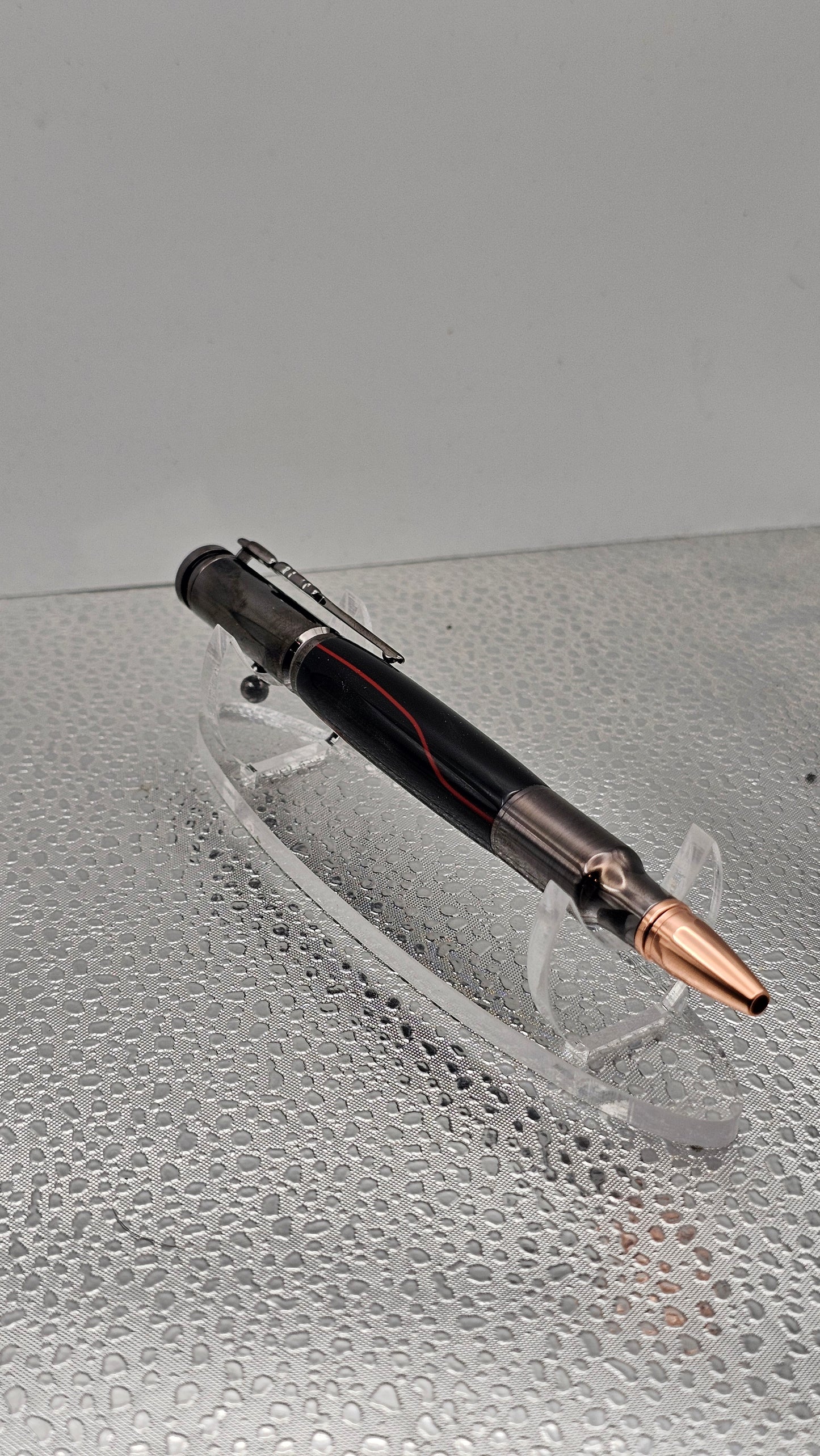 Handmade Pen, Gun Metal 30 Cal Bolt-Action
