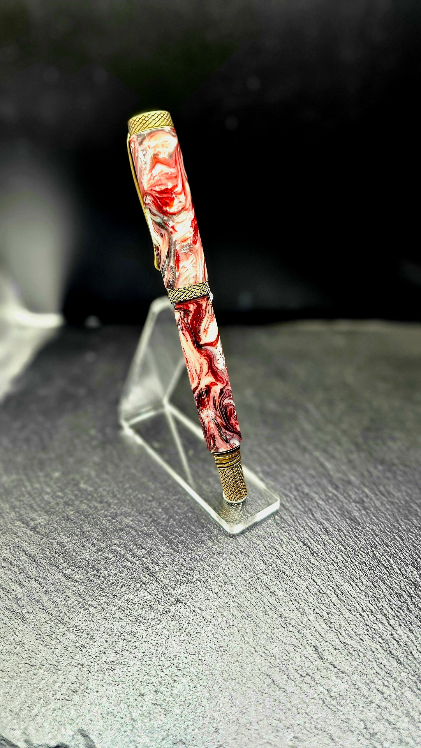 Custom Handmade Marbled Resin Jr Milton Roller Ball