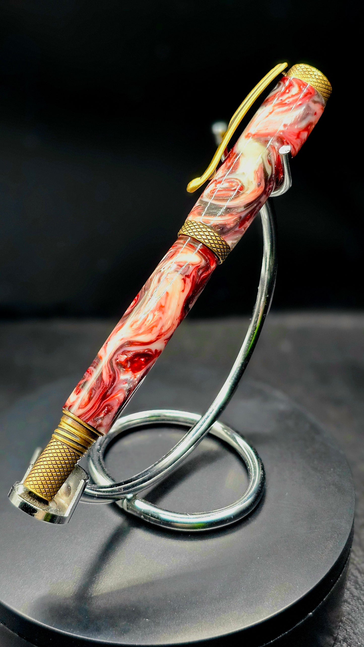 Custom Handmade Marbled Resin Jr Milton Roller Ball