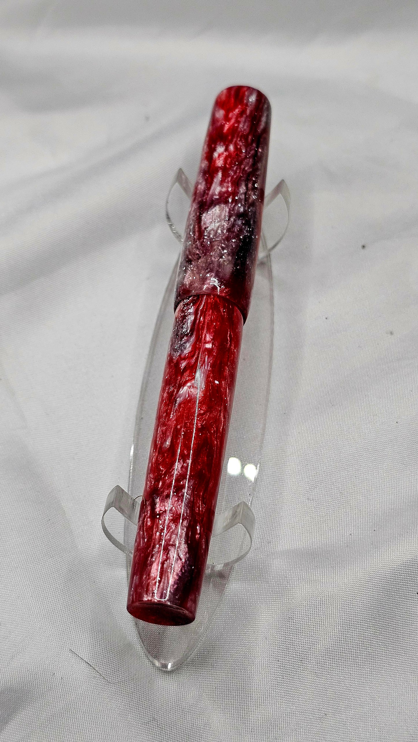 Custom Handmade/poured Resin Foutain Pen With Gold Accent # 6 Nib
