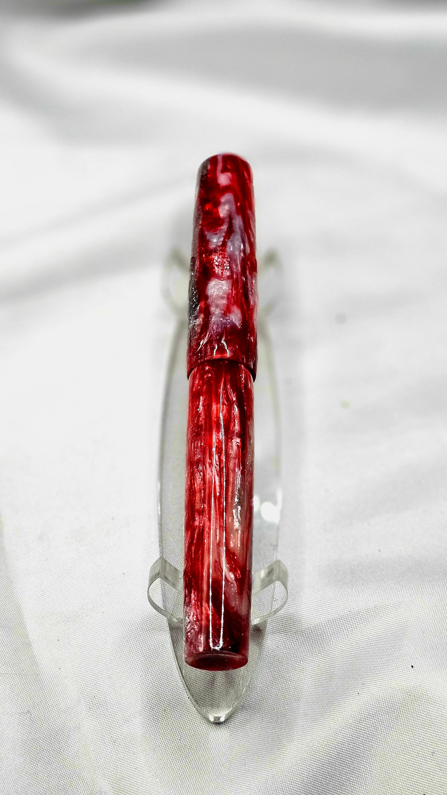 Custom Handmade/poured Resin Foutain Pen With Gold Accent # 6 Nib