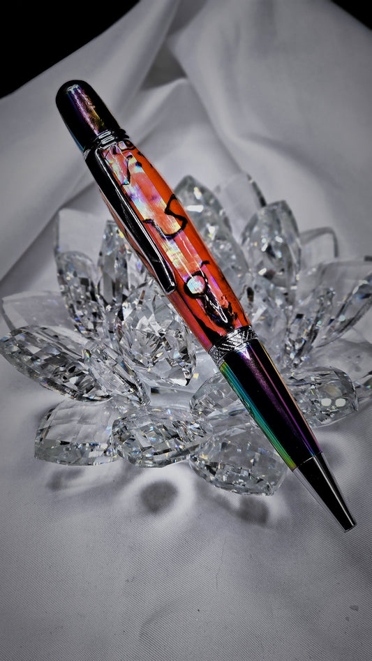 Paua Abalone Twist Pen, Refillable and great for everyday use