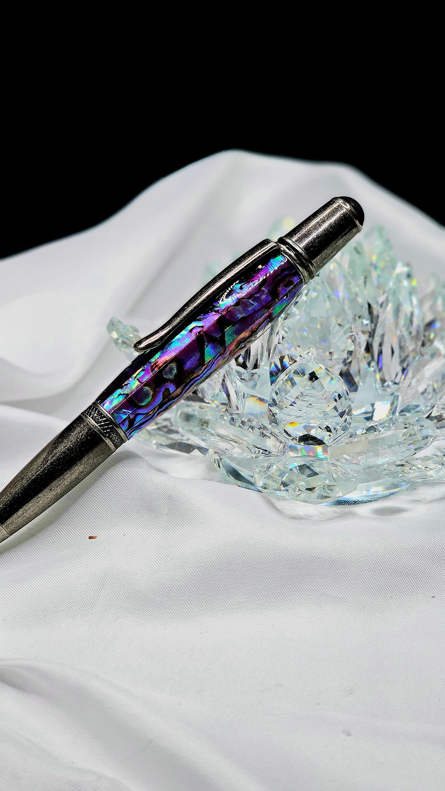 Paua Abalone Sierra Twist Pen, Refillable and great for everyday use