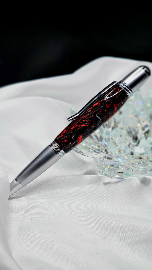 "Code Red" Twist Pen, Refillable and great for everyday use