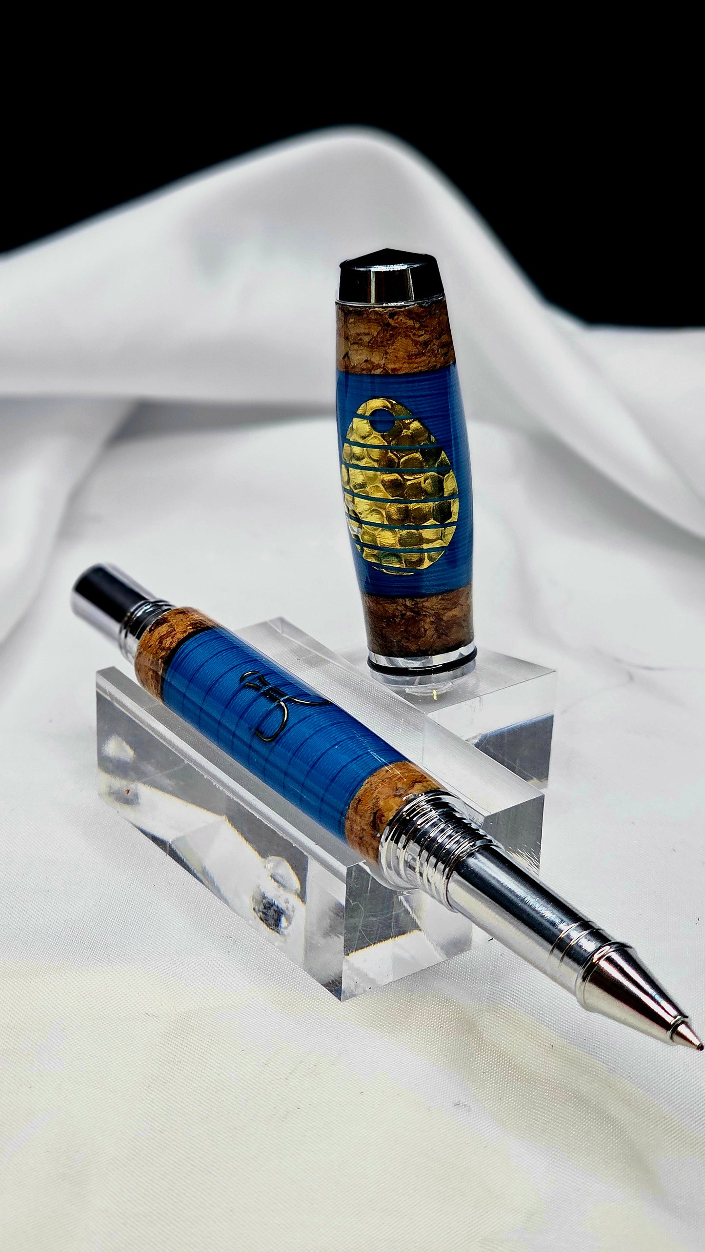 Custom Handmade Fisherman Jr Gentleman Roller Ball Pen