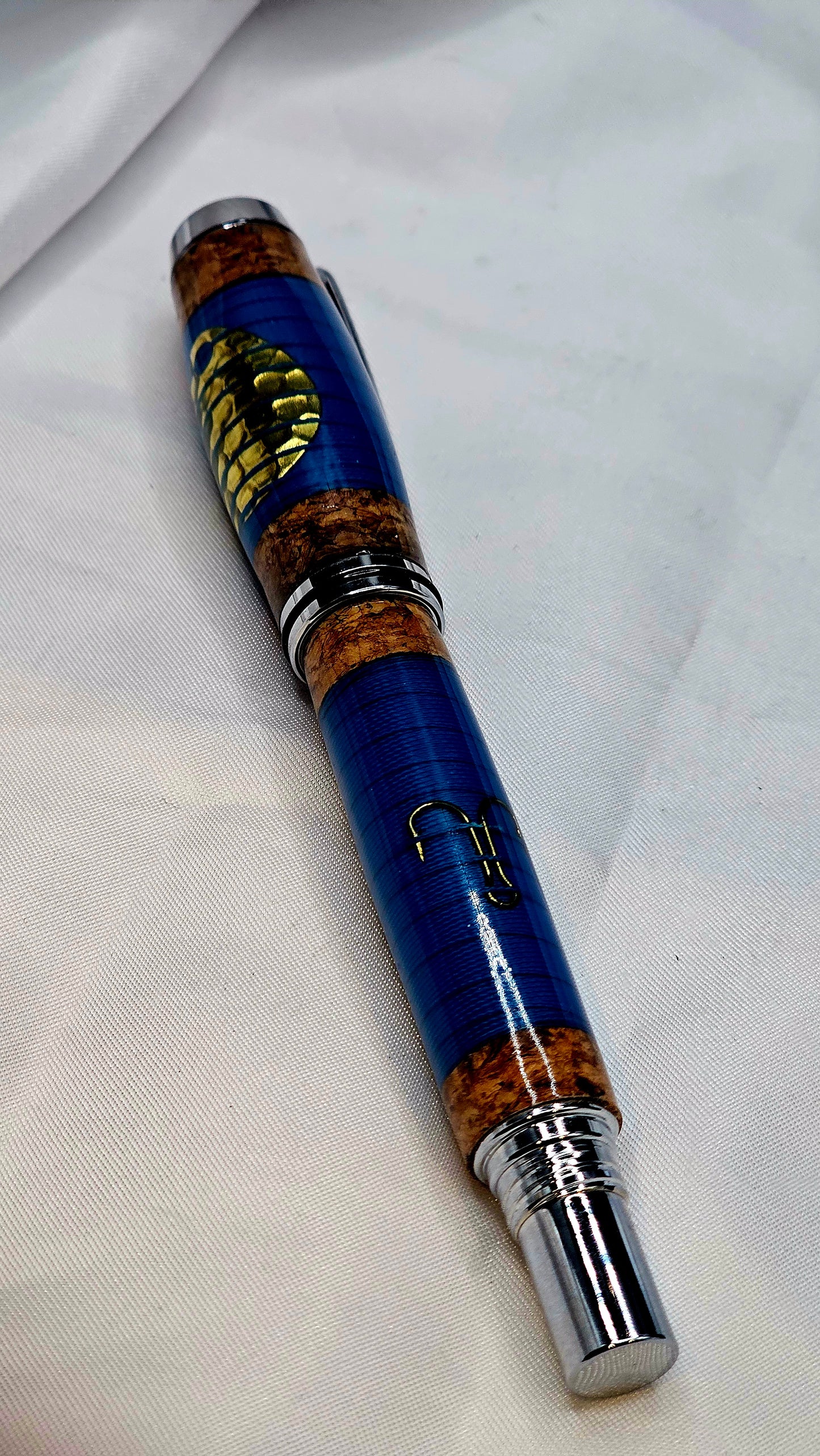 Custom Handmade Fisherman Jr Gentleman Roller Ball Pen
