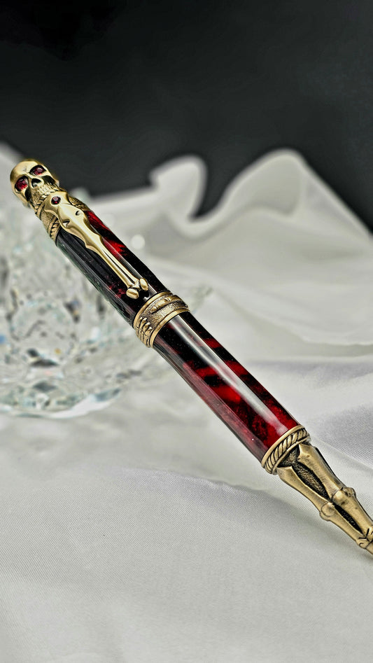 Brass Hardware "Death Note" Handmade Twist Pen