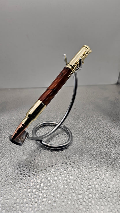 Handmade Pens, 24k Gold 30 Cal Bolt-Action