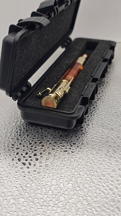 Handmade Pens, 24k Gold 30 Cal Bolt-Action