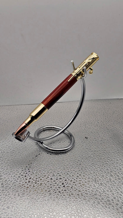 Handmade Pens, 24k Gold 30 Cal Bolt-Action