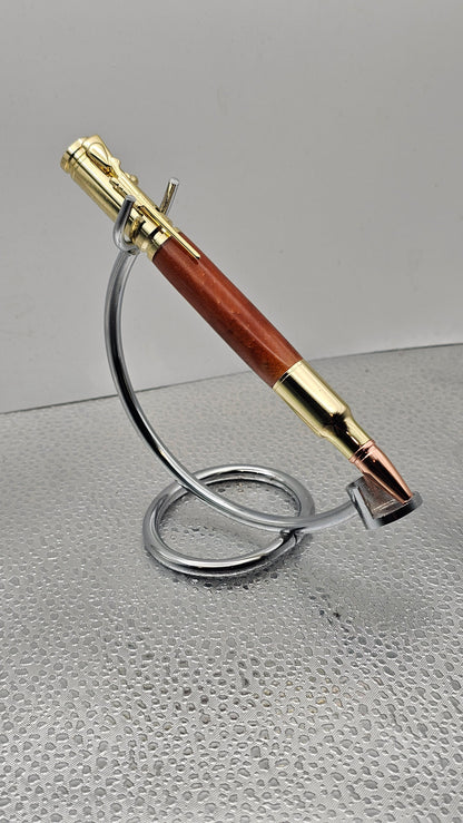 Handmade Pens, 24k Gold 30 Cal Bolt-Action