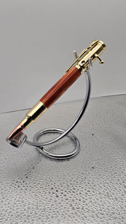 Handmade Pens, 24k Gold 30 Cal Bolt-Action