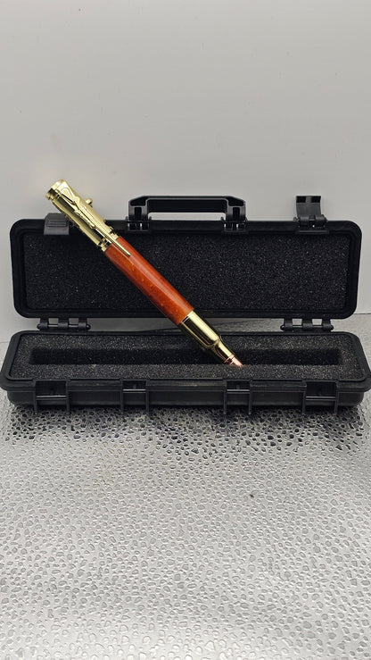Handmade Pens, 24k Gold 30 Cal Bolt-Action