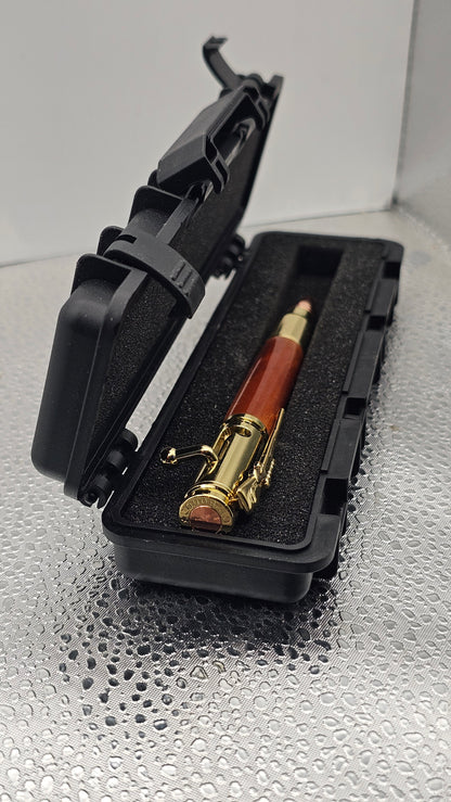 Handmade Pens, 24k Gold 30 Cal Bolt-Action
