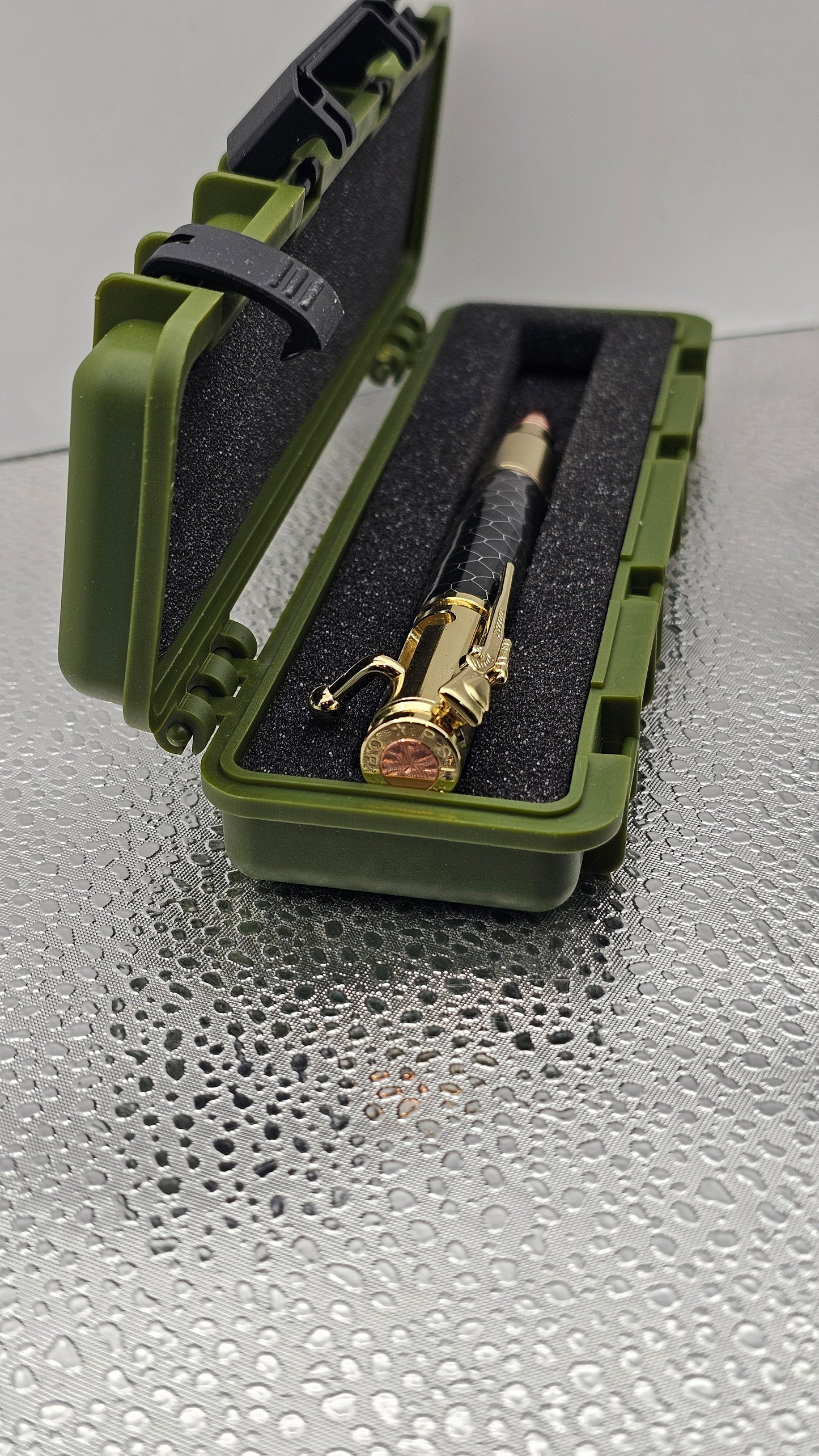 Handmade Pens, 24k Gold 30 Cal Bolt-Action