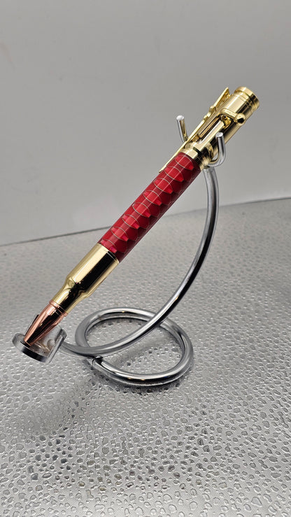 Handmade Pens, 24k Gold 30 Cal Bolt-Action