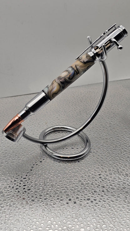 Handmade Pens, Chrome 30 Cal Bolt-Action