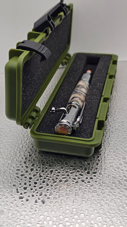 Handmade Pens, Chrome 30 Cal Bolt-Action