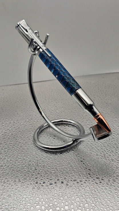 Handmade Pens, Chrome 30 Cal Bolt-Action