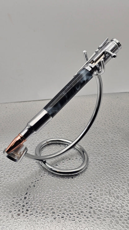 Handmade Pens, Chrome 30 Cal Bolt-Action