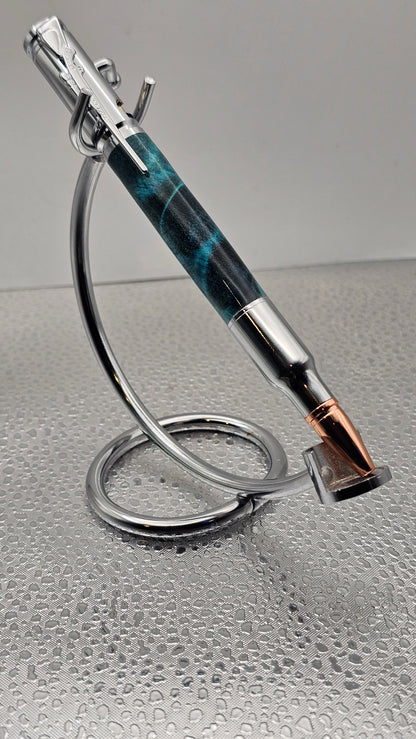 Handmade Pens, Chrome 30 Cal Bolt-Action