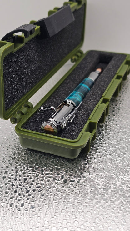 Handmade Pens, Chrome 30 Cal Bolt-Action