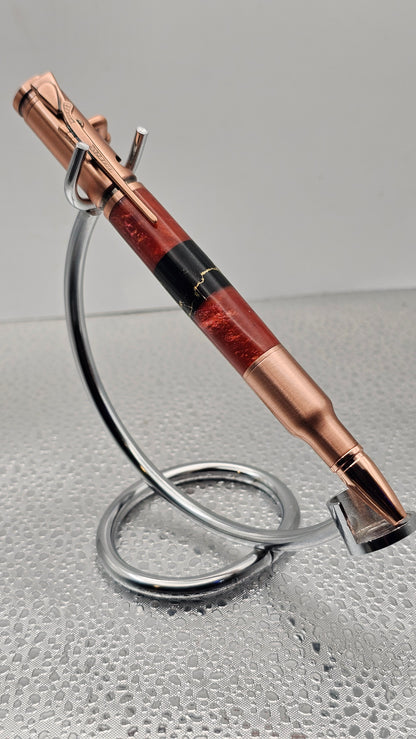 Handmade Pens, Copper 30 Cal Bolt-Action
