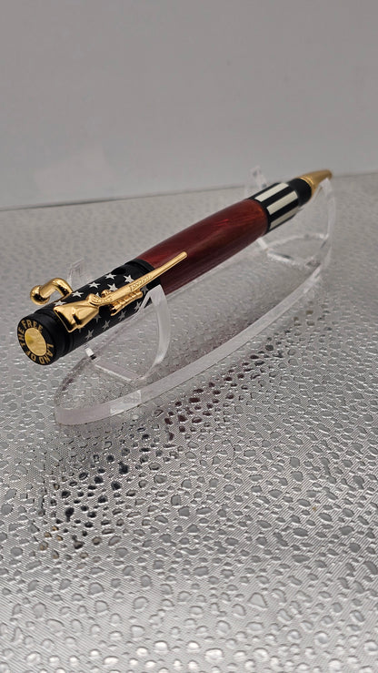 Handmade Pen, Ceramic 30 Cal Bolt-Action
