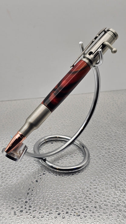 Handmade Pen, Pewter 30 Cal Bolt-Action