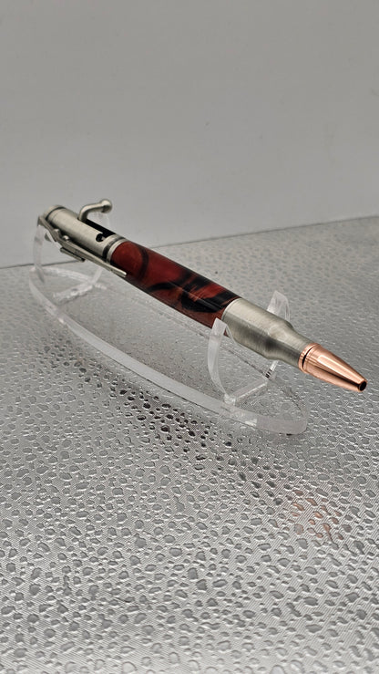 Handmade Pen, Pewter 30 Cal Bolt-Action