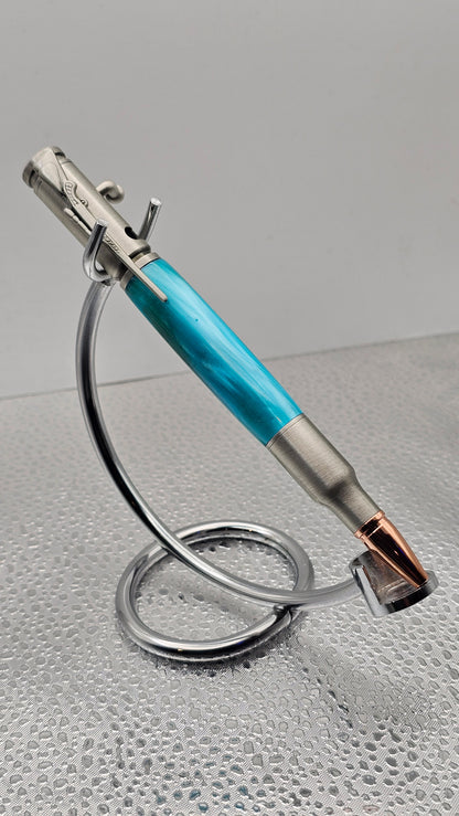 Handmade Pen, Pewter 30 Cal Bolt-Action