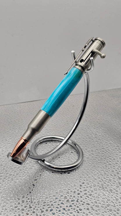 Handmade Pen, Pewter 30 Cal Bolt-Action
