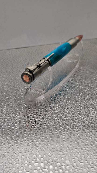 Handmade Pen, Pewter 30 Cal Bolt-Action