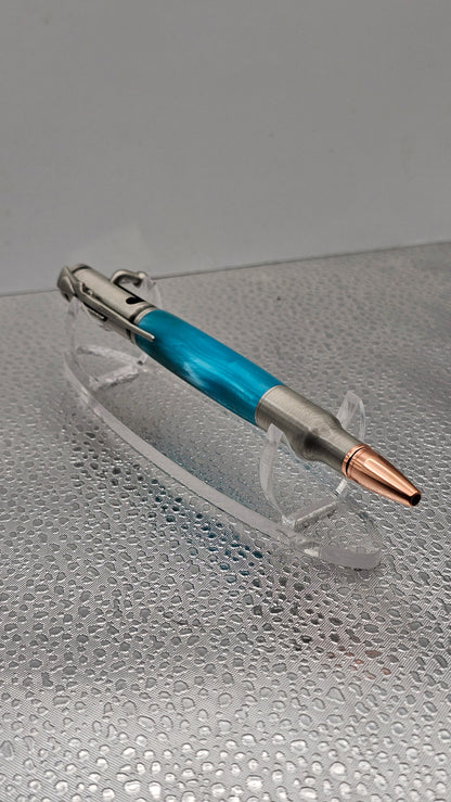 Handmade Pen, Pewter 30 Cal Bolt-Action