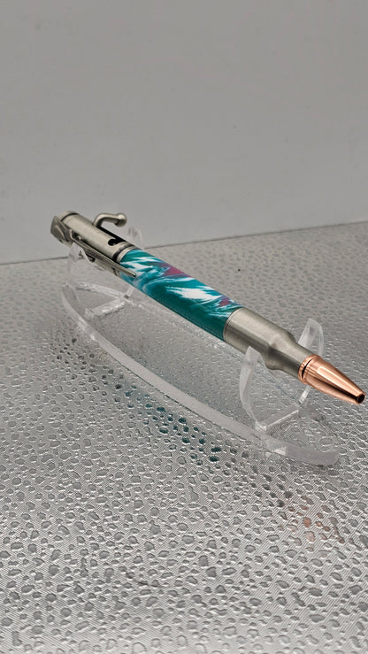 Handmade Pen, Pewter 30 Cal Bolt-Action