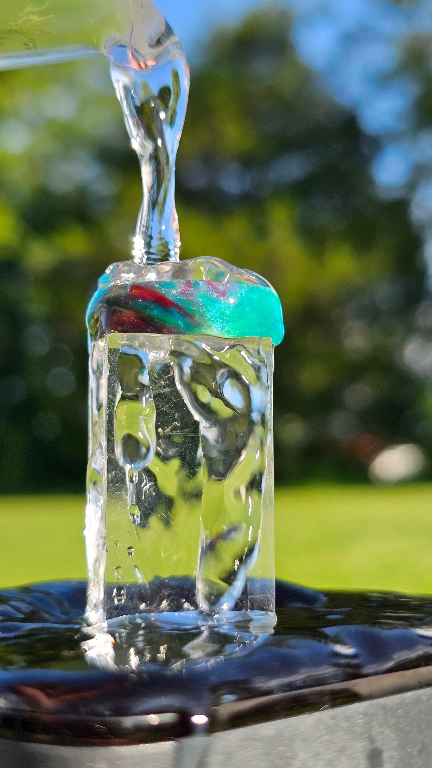 Prism Forge – Color-Shift Ring with Cosmic Texture