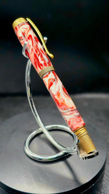 Custom Handmade Marbled Resin Jr Milton Roller Ball