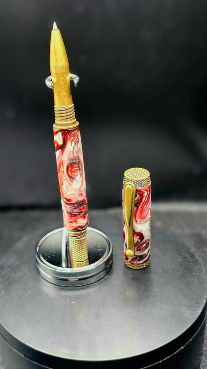 Custom Handmade Marbled Resin Jr Milton Roller Ball