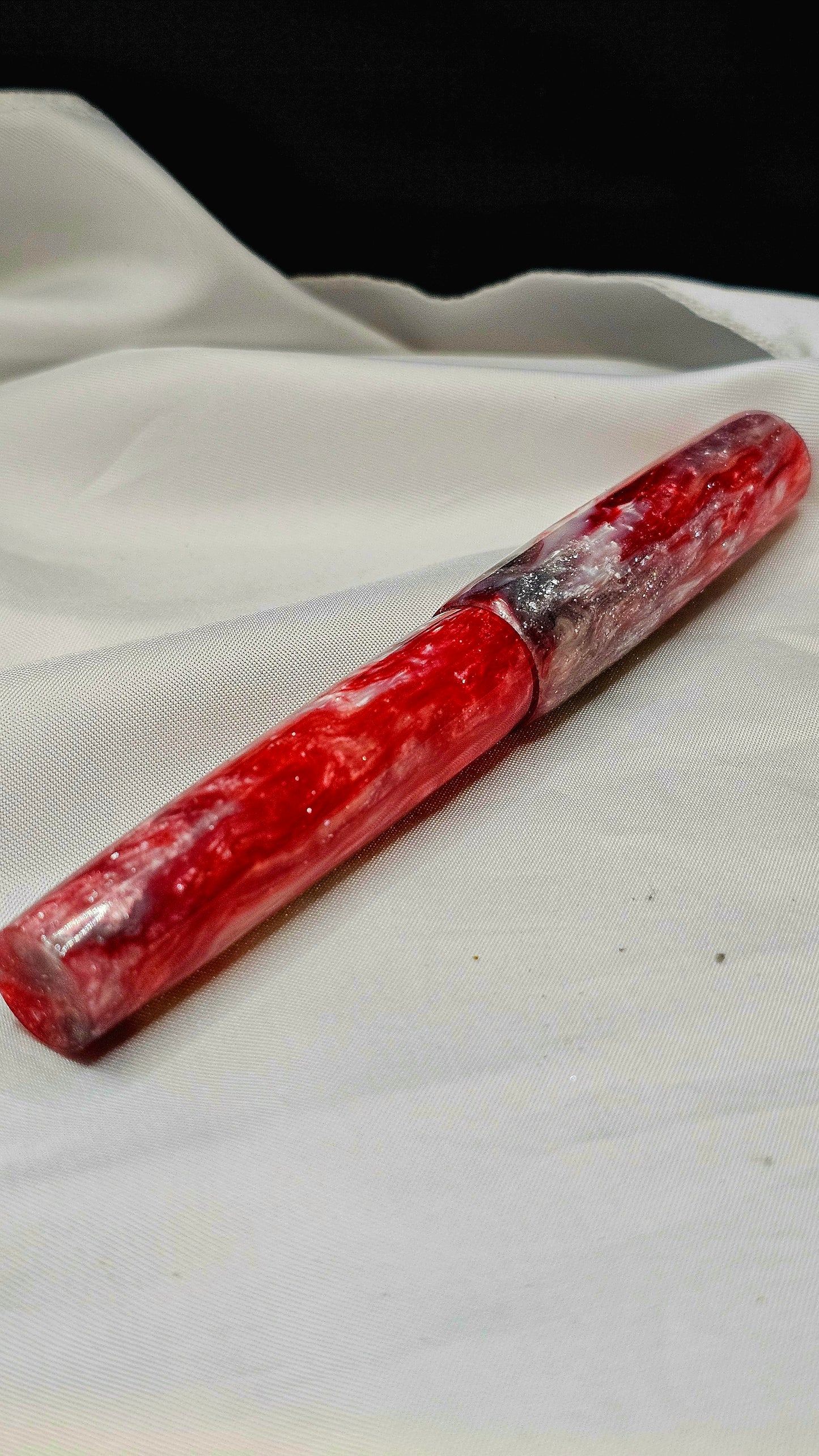 Custom Handmade/poured Resin Foutain Pen With Gold Accent # 6 Nib