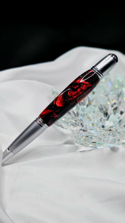 "Code Red" Twist Pen, Refillable and great for everyday use