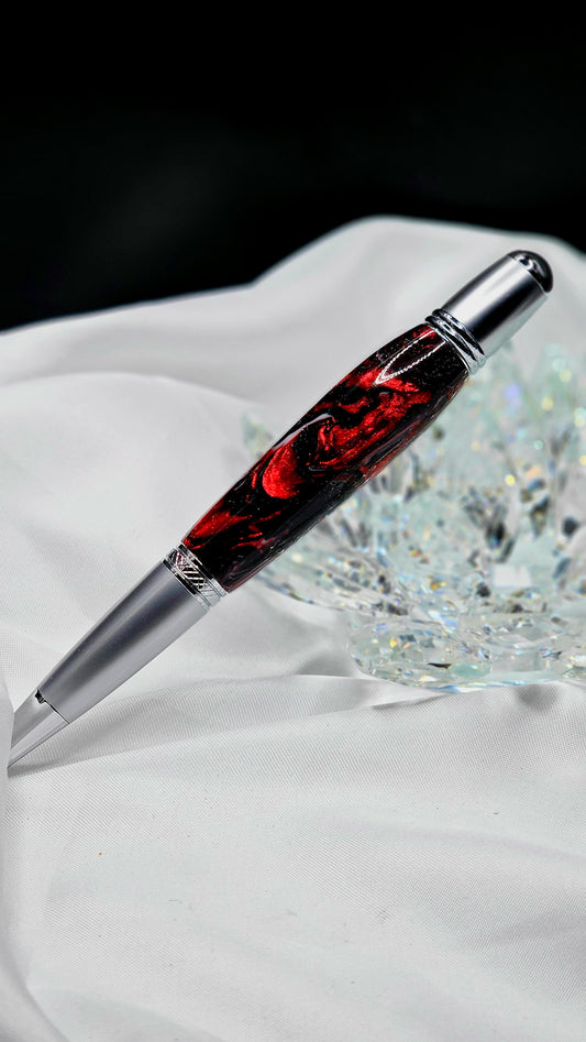 "Code Red" Twist Pen, Refillable and great for everyday use