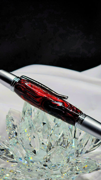 "Code Red" Twist Pen, Refillable and great for everyday use
